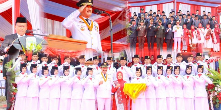 Pimpin Upacara HUT RI Ke-79, Pj. Bupati Asraf Apresiasi Kesuksesan Paskibraka Kerinci