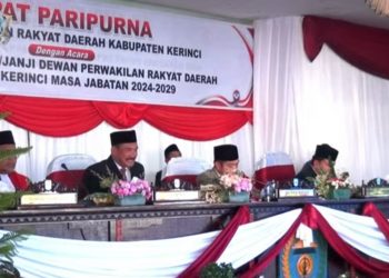 Pj Bupati Asraf Hadiri Pelantikan 30 Anggota DPRD Kerinci Periode 2024-2029