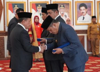 Kukuhkan Pjs Tiga Wilayah, Pesan Gubernur Al Haris: Jaga Sinergitas dan Kondusifitas Daerah