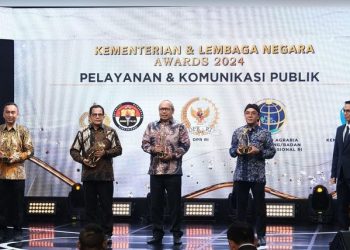 Berhasil Menciptakan Ekosistem Komunikasi, Kementerian ATR/BPN Terima Penghargaan Pelayanan dan Komunikasi Publik dari iNews TV