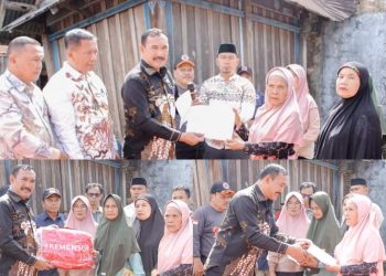 Pj. Bupati Kerinci Asraf Serahkan Bantuan Korban Kebakaran di Desa Siulak Panjang