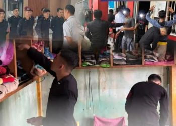 Petugas Rutan Sungai Penuh Geledah Kamar WBP untuk Ciptakan Lingkungan Bebas Narkoba dan Penipuan