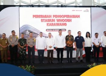 Wamen Ossy Hadiri Peresmian Stasiun Whoosh Karawang, Sekarang Waktu Tempuh Jakarta-Karawang 15 Menit Menggunakan Whoosh
