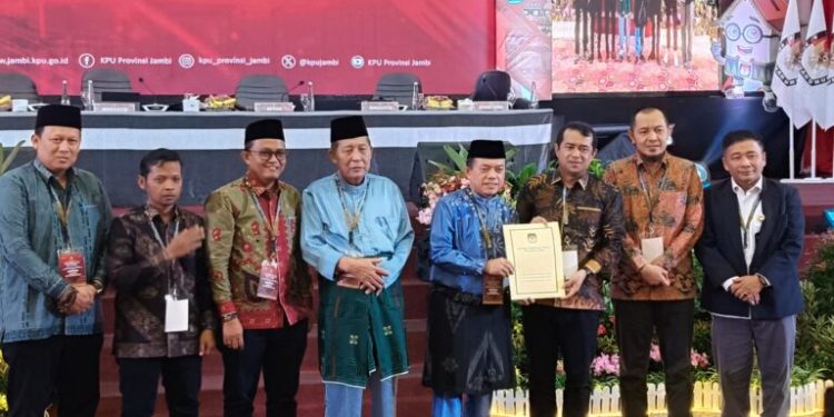 KPU Tetapkan Haris-Sani Jadi Gubernur Terpilih, Al Haris: Tidak Ada Lagi Timses yang Ada Tim Pembangunan Jambi ke Depan