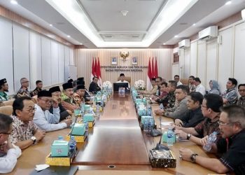 Rakor dengan Lembaga dan Organisasi Keagamaan Islam, Menteri Nusron Komitmen Percepat Sertipikasi Tanah Wakaf