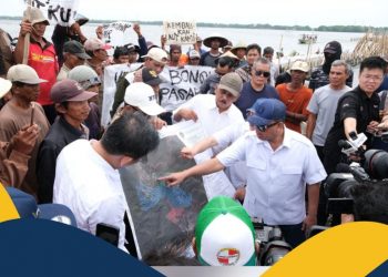 Tinjau Lokasi Terindikasi Manipulasi Data di Kawasan Pagar Laut Bekasi, Menteri Nusron Akan Tindak Tegas Pelaku