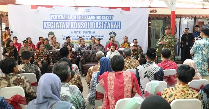Sertipikat Hasil Konsolidasi Tanah Buat Warga Kabupaten Semarang Terbantu dalam Aspek Ekonomi dan Kurangi Kesenjangan Sosial