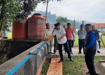 Persiapan Sholat Idul Fitri 1446 H di Sungai Penuh, Wawako Azhar Tinjau Lapangan Merdeka