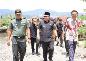 Wako Alfin Lakukan Pengecekan Proses Normalisasi Sungai Batang Bungkal