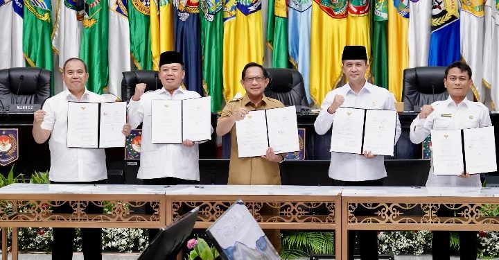 Kementerian ATR/BPN Teken Nota Kesepahaman dengan 4 K/L untuk Perkuat Sinergi Tata Kelola Pertanahan dan Tata Ruang
