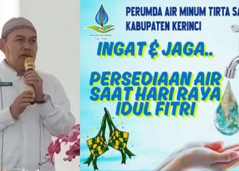 Perumda Tirta Sakti Imbau Warga Tampung Air Untuk Persediaan Idul Fitri