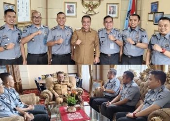 Jalin Silaturahmi dan Perkuat Sinergi, Karutan Hendra Novreli Kunjungi Wali Kota Sungai Penuh