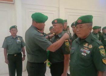 Pimpin Upacara Kenaikan Pangkat, Dandim Letkol Eko Budiarto Berharap Menjadi Motivasi Meningkatkan Kinerja