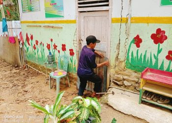 Irigasi Roboh Dekat Sekolah, Warga dan Guru Minta Perhatian Pemerintah