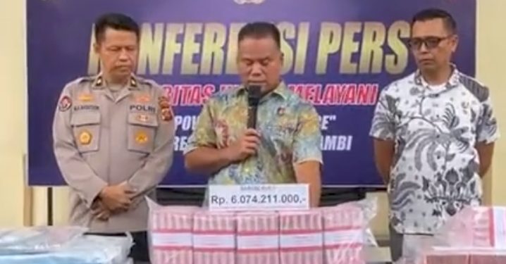 Polda Jambi Bongkar Kasus Korupsi di Dinas Pendidikan Dengan Kerugian Negara Mencapai Rp.21,89 Miliar