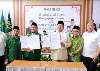 Menteri Nusron dan Ketua DPP PUI Teken MoU, Dorong Pemanfaatan Tanah Wakaf secara Produktif