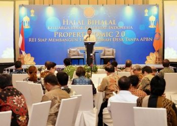 Menteri Nusron Hadiri Halalbihalal Keluarga Besar REI, Bahas Pemanfaatan Tanah Telantar