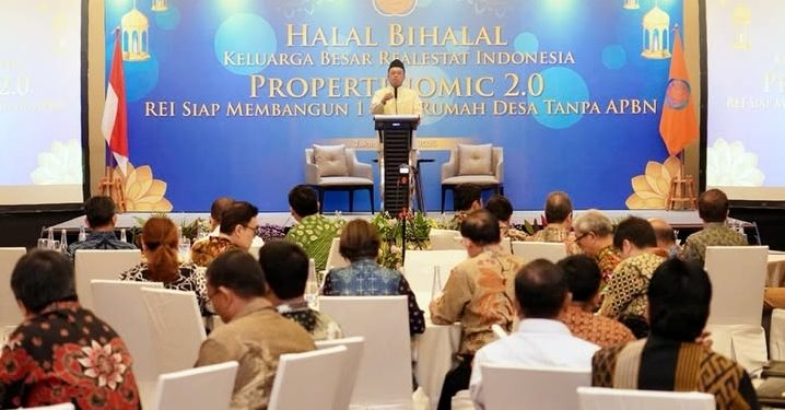 Menteri Nusron Hadiri Halalbihalal Keluarga Besar REI, Bahas Pemanfaatan Tanah Telantar