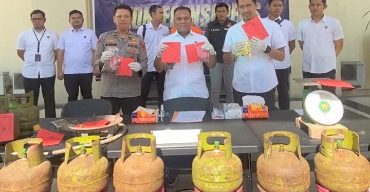 Polisi Gerebek Gudang “Suntik Gas”, LPG Subsidi Disulap Jadi Non-Subsidi