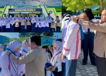 PMR Madya MTsN 1 Sungai Penuh Resmi Dilantik, Siap Jadi Teladan