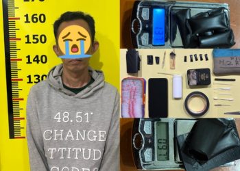 7 Paket Sabu Gagal Diedarkan, Nanok Diringkus Polisi di Sungai Penuh 
