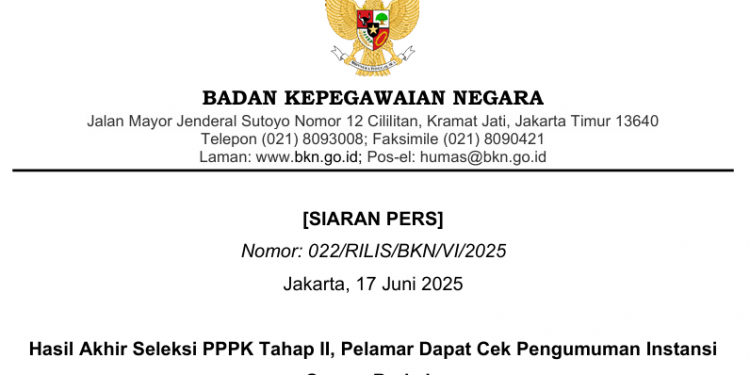Resmi Diumumkan! Ini Cara Cek Hasil Seleksi P3K 2024 Tahap 2 dan Arti Kode Kelulusan