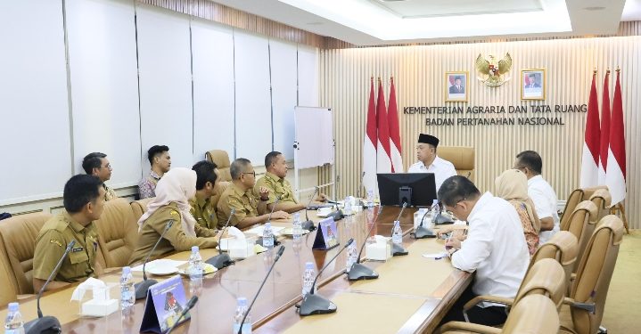 Audiensi Wali Kota Bekasi, Menteri Nusron Tekankan Kerja Sama untuk Percepat Sertipikasi Aset Pemkot