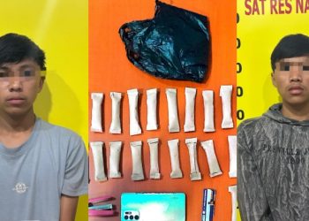 25 Paket Ganja Disita, Tiga Pemuda Diciduk di Sungai Ning
