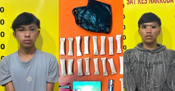 25 Paket Ganja Disita, Tiga Pemuda Diciduk di Sungai Ning