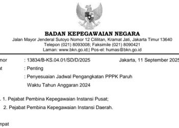 BKN Undur Jadwal DRH dan Penetapan NI PPPK Paruh Waktu