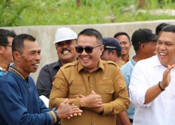 Wako Alfin Tinjau Progres Pembangunan Jalan Inpres di Tanjung Mudo