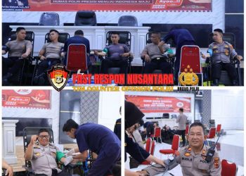 Peringati HUT Humas Polri, Polresta Jambi Gelar Donor Darah Serentak
