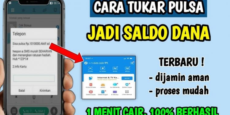 apakah pulsa bisa dijadikan saldo dana? Ini Caranya
