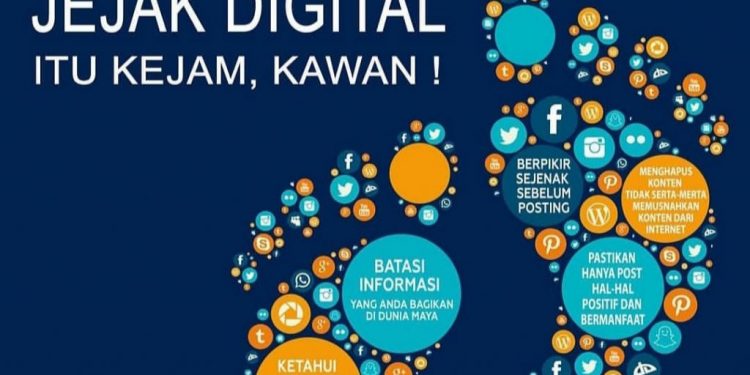 gambar ilustrasi jejak digital