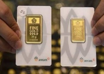 Harga Emas Antam Turun Rp45 Ribu, Kini di Level Rp2,28 Juta per Gram