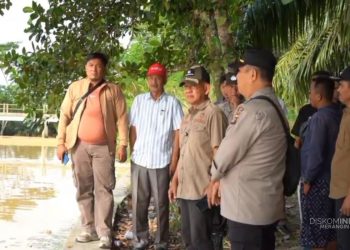 Wabup Khafidh Tinjau Dam Betuk, Aset Merangin Rusak Akibat PETI
