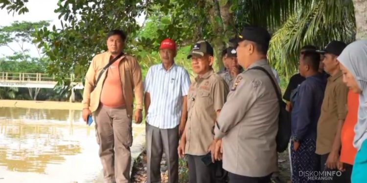 Wabup Khafidh Tinjau Dam Betuk, Aset Merangin Rusak Akibat PETI