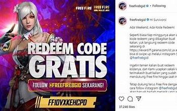 34 Kode Redeem FF 16 November 2025, Klaim Emote Bucin dan Skin FFWS Permanen Sekarang!