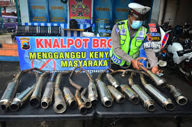 Polda Jambi Gencarkan Penertiban Knalpot Brong
