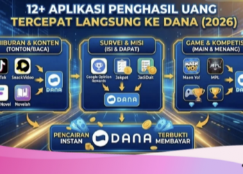 12 Aplikasi Penghasil Uang Tercepat 2026, Saldo Langsung Cair ke DANA