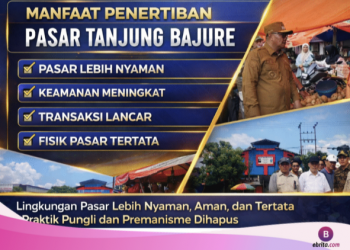 Penertiban Pasar Tanjung Bajure Kini Lebih Rapi, Aman, dan Bebas Pungli
