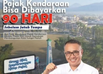 Wako Alfin Ajak Warga Bayar Pajak Lebih Awal, Dorong PAD dan Pembangunan Sungai Penuh