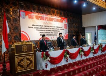 DPRD Merangin Gelar Rapat Paripurna Dengarkan Pidato Kenegaraan Presiden RI Peringati HUT RI Ke 81 Tahun