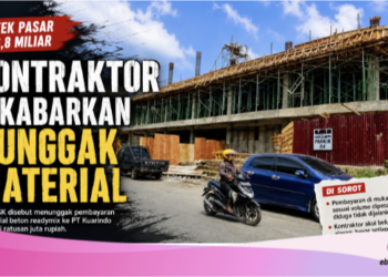Proyek Rp46,8 Miliar, Kontraktor Pasar Beringin Jaya Dikabarkan Tunggak Material